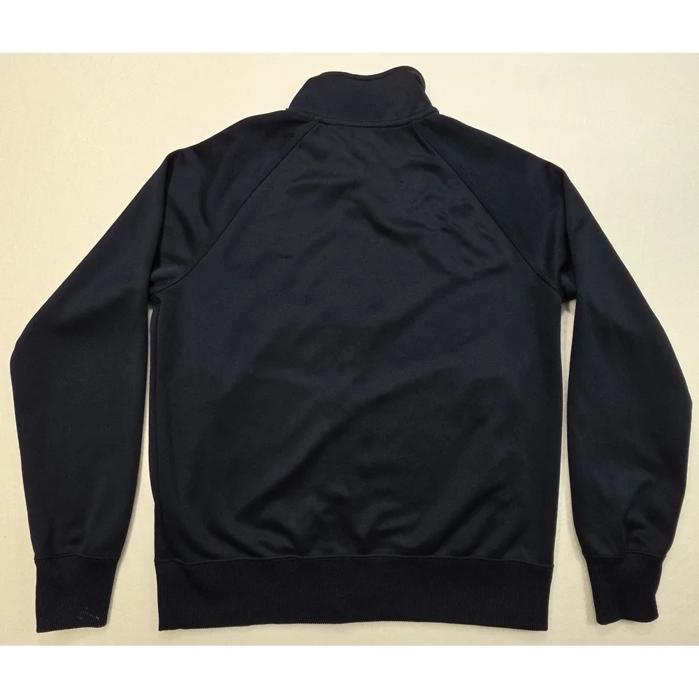 Nike Jacket Mens‎ M Blue White Track Pockets Full Zip Long Sleeve Mid Weight